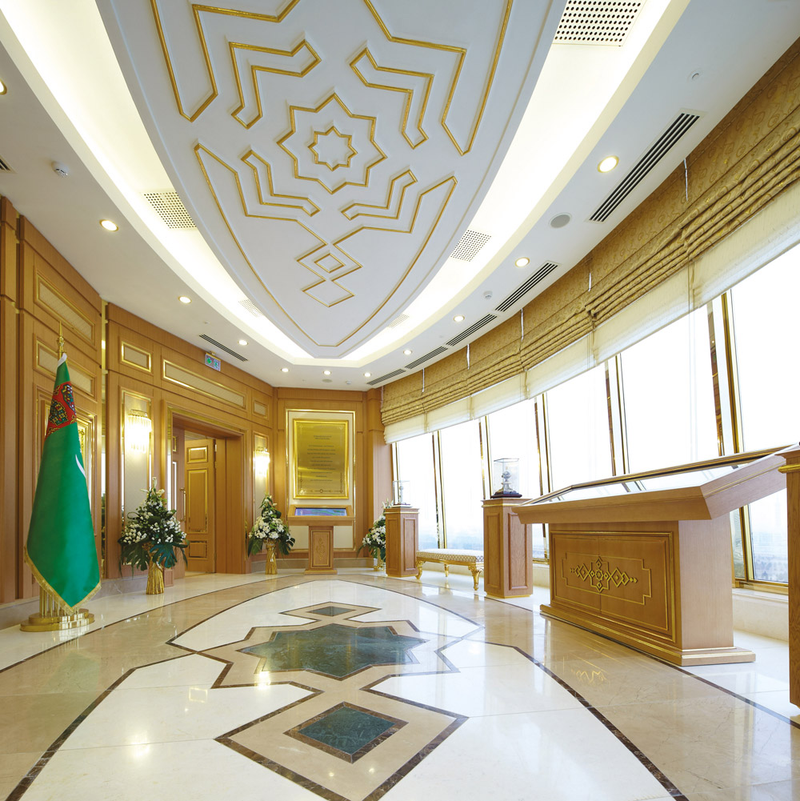 Illustration for article titled Turkmenistan's Astonishing Attempt To Build A City Of The Future